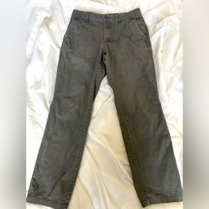 Grey straight cargo pants
